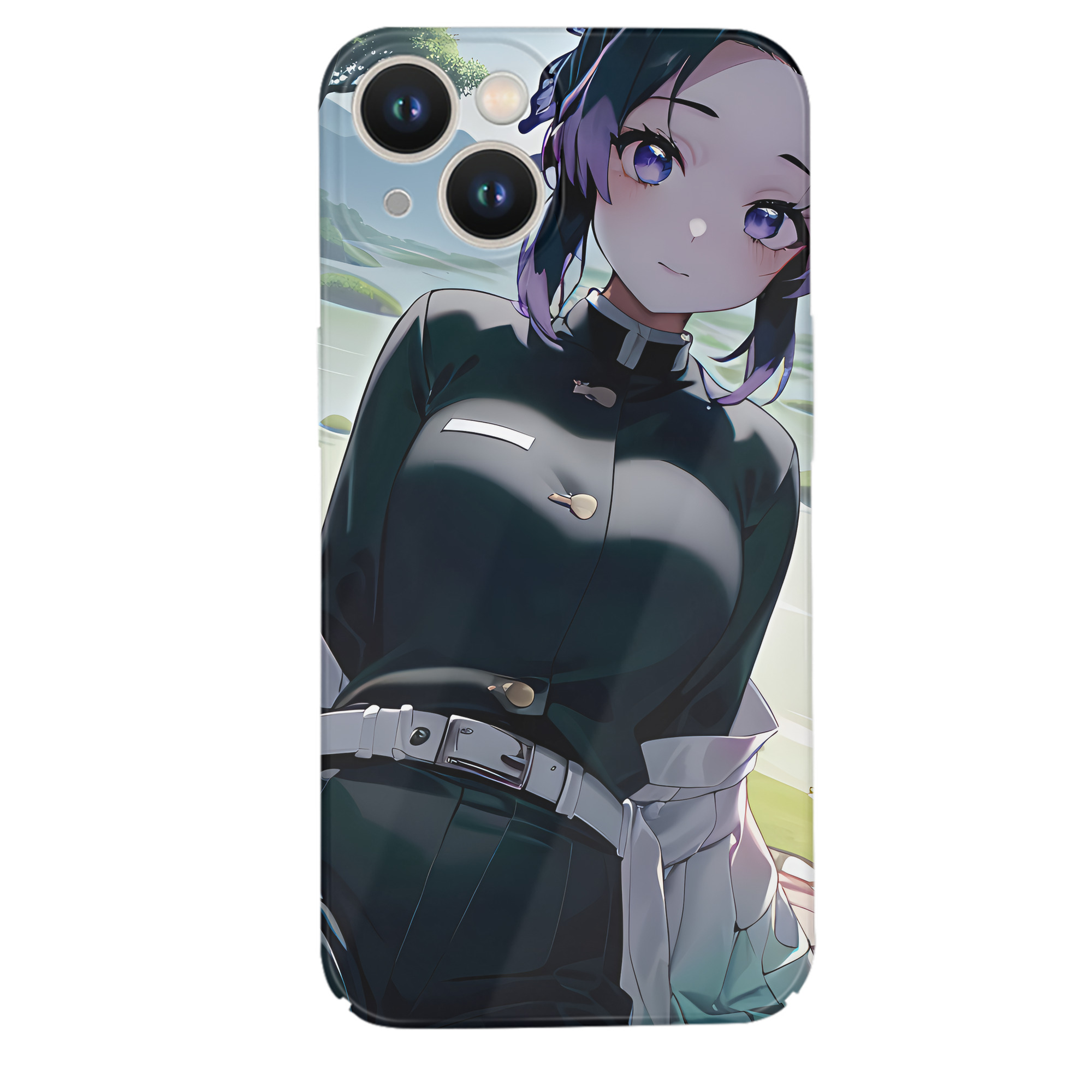 （画像用） 鬼滅の刃（きめつのやいば）蟲柱-胡蝶 しのぶ／こちょう しのぶ Kochou Shinobu 【iPhone 14シリーズ対応】ハードケース